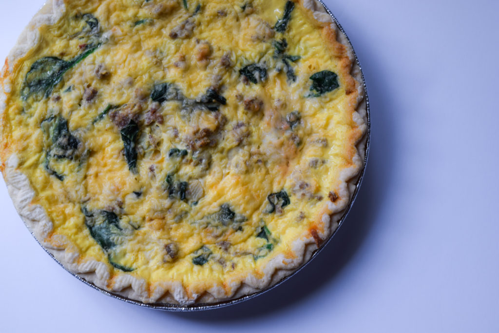 Sausage, Spinach, and Gouda Quiche The Regular Folks