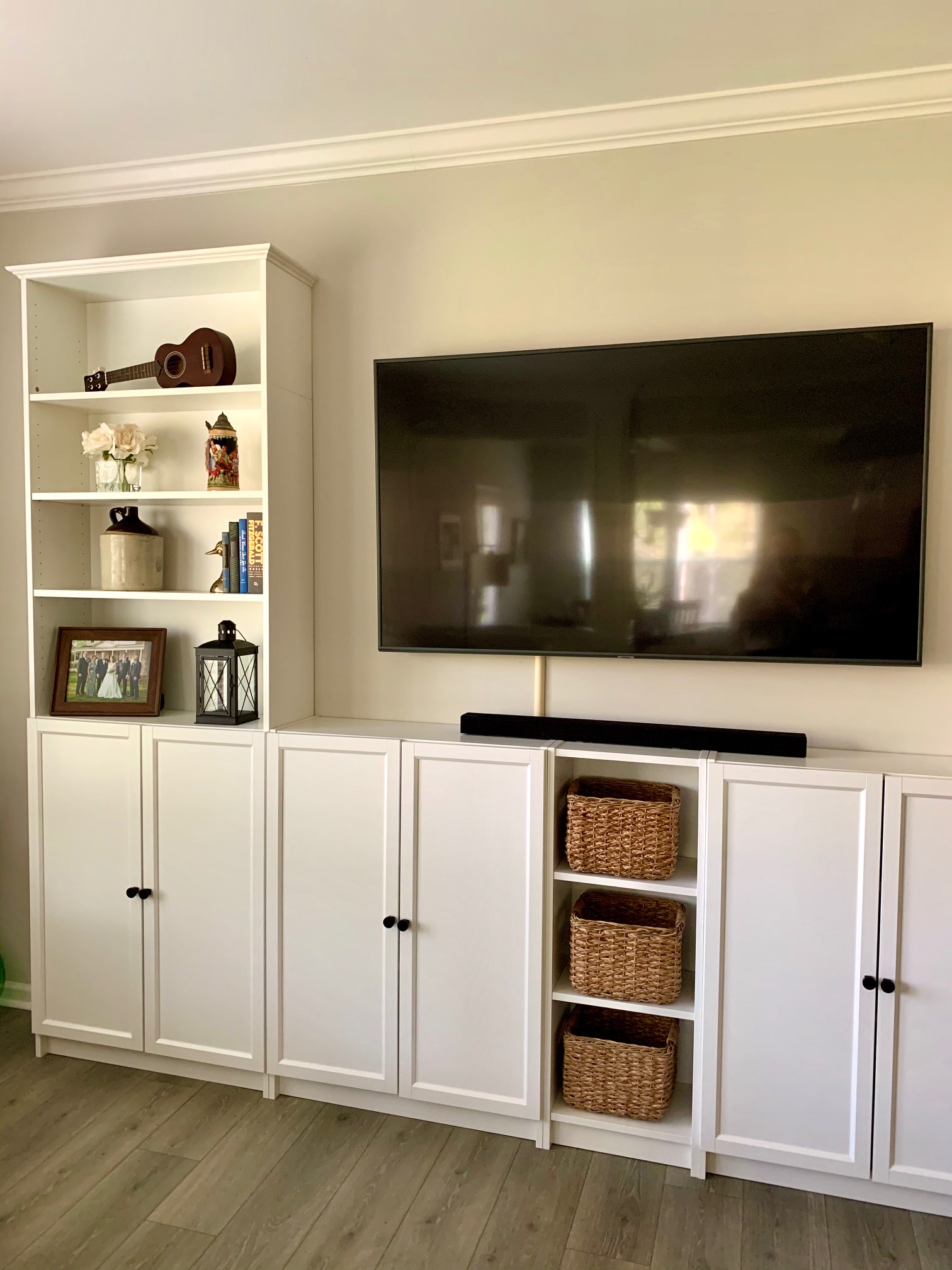 DIY Faux "BuiltIns" with IKEA Billy Bookcases The Regular Folks