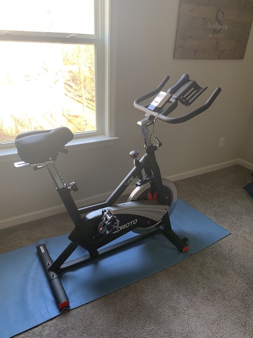how to store a peloton bike
