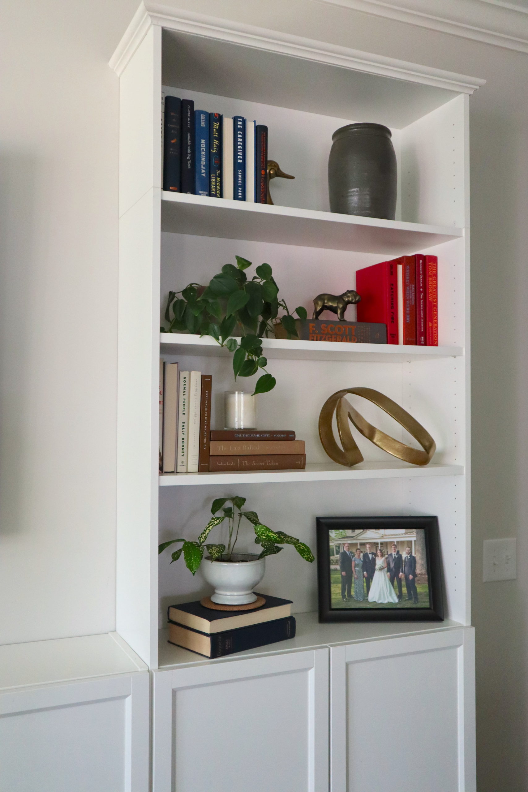 DIY Built-Ins with IKEA Bookshelves: A 2 Year Update - The Regular Folks